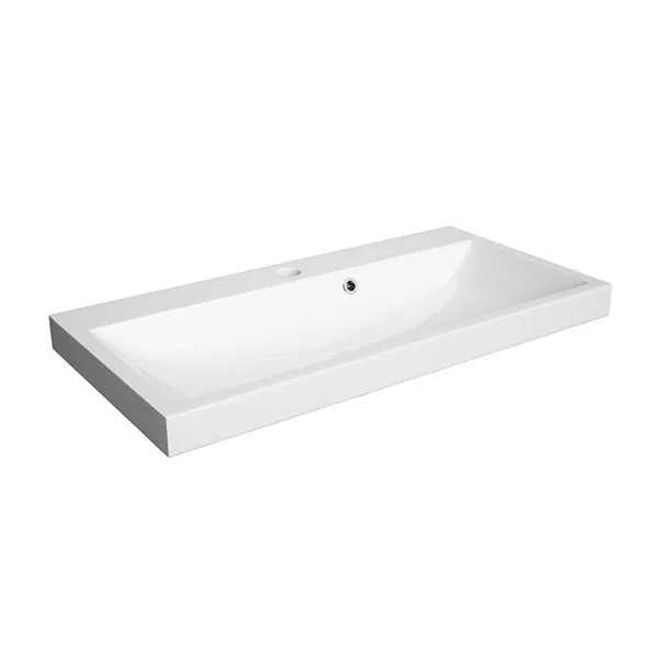 MOBILIER OP-ARTY 80, 83.5X40.2X79.9 CM,  2 SERTARE SOFT-CLOSE, ALB LUCIOS, PICIOARE NEGRU MAT